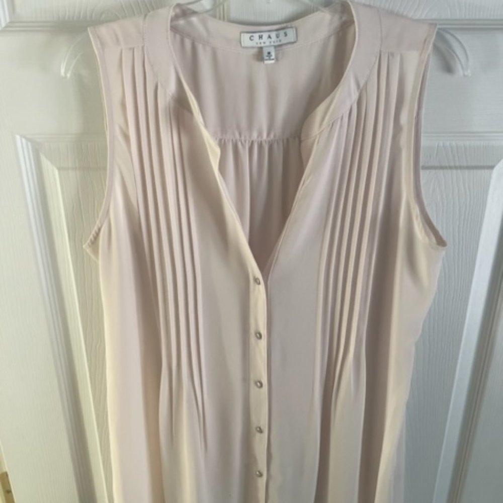 Chaus sheer pink blouse